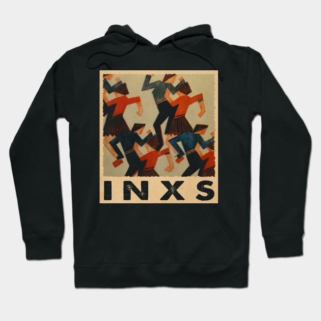 Inxs Evolution Visualizing The Band's Musical Transformation Hoodie by Crazy Frog GREEN